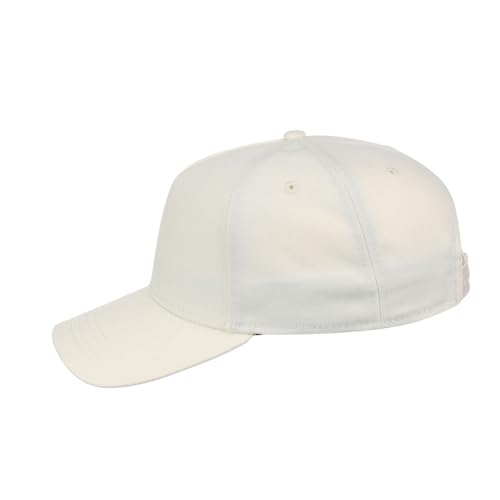 Lids Blank Hook Shot A-Frame Adjustable Snapback Hat – Breathable Mesh & Lightweight | Curved Bill | One Size Fits Most - color: Ivory