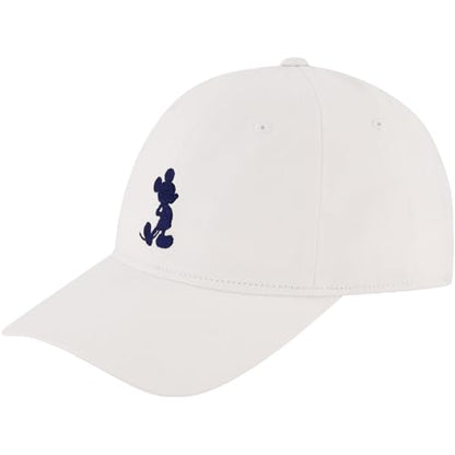 Disney Unisex Adult Disney Mickey Mouse Dad Hat, Adult Baseball Cap with Curved Brim - color: White