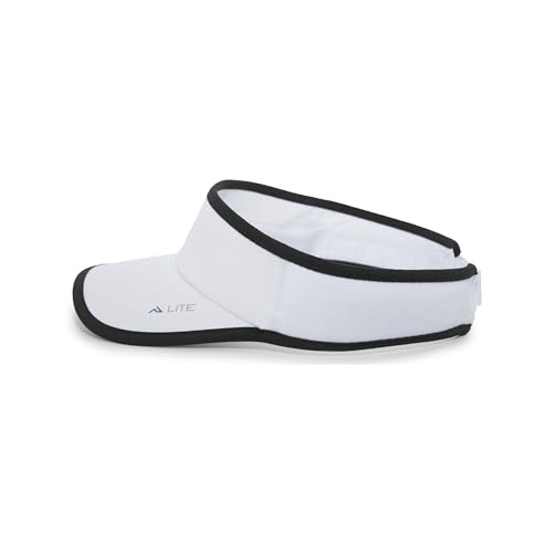 Pacific Headwear Unisex Adult Pacific Headwear Lite Allsport Active Visor - color: White/Black