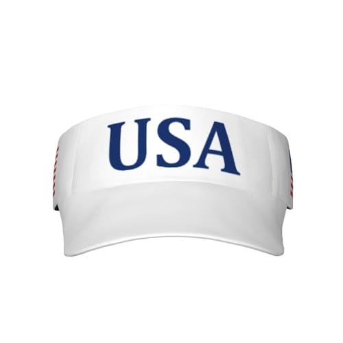 United States 250th Anniversary Hat America Patriotic Visor Caps for Women Men Adjustable Sun Hat - color: Usa Flag 3