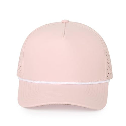 HH HOFNEN Quick Dry Baseball Cap Snapback Golf Trucker Hat for Men Women - color: #1 Pink