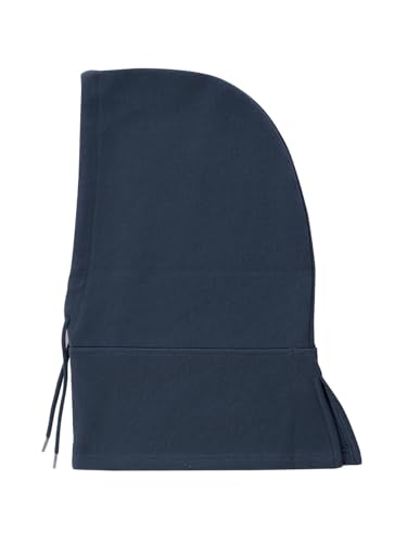 MixMatchy Women's Hooded Scarf Balaclava Fleece Lined Winter Beanie Hat - color: Navy
