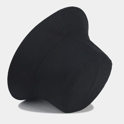 XYIYI 2 Pack Unisex Bucket Hat for Women Men Summer Beach Fishing Hat Sun Hat - color: Black White