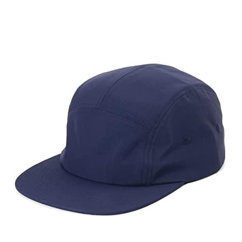5 Panel Baseball Cap Camp Cap Taslon Short Brim Cap Quick Dry Hat Flat Bill Big Size Large Caps Oversize Running Hat - color: Dk Blue, size: 7 1/2