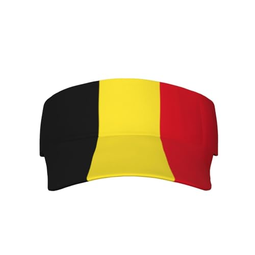 Cute Flag Visors Sun Protection Hats for Men Women Fashion Outdoor Sun Visor Hats Adjustable Summer Hat - color: Belgian Flag 8