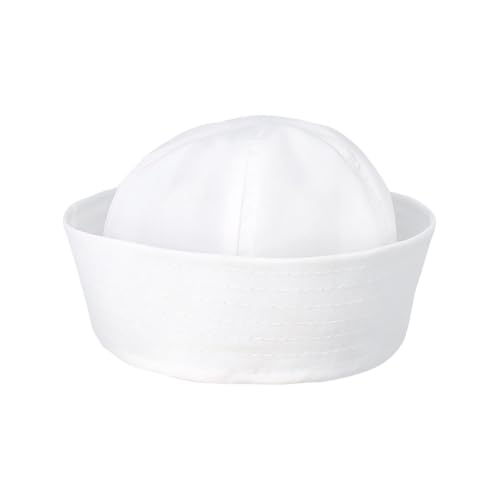 GSHLLO Unisex Adult Sailor Hat Fancy Dress Captain Hat Nautical Theme Party Hats Classic Ship Cap Sailor Cosplay Costume Accessories