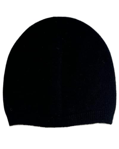 100% Merino Wool Knit Beanie Hat for Men Women, Warm Winter Soft Wool Hat, Skull Cap, Outdoor Hiking Commuting - color: Black