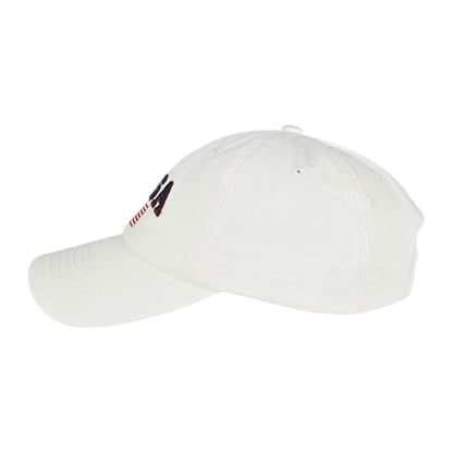 E BY ELIDAN USA Hat, Embroidered American Flag Baseball Cap for Men Women - color: White With Usa Flag