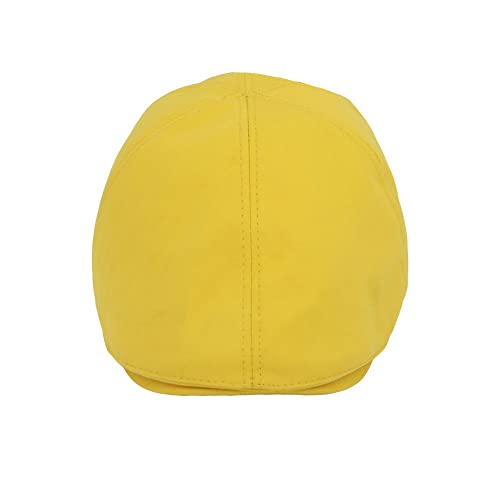 WITHMOONS Simple Newsboy Hat Flat Cap SL3026 - color: Yellow, size: Medium