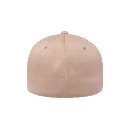 Flexfit Men's Athletic Baseball Fitted Cap - color: Khaki, size: Small-Medium