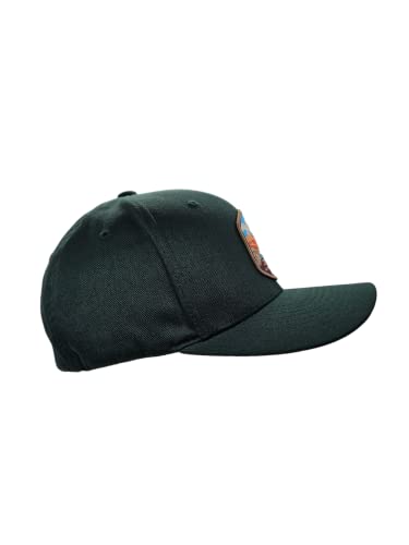 Zion Fitted Hat with National Park Woven Patch - color: Green L/XL (7 1/8” - 7 5/8”)