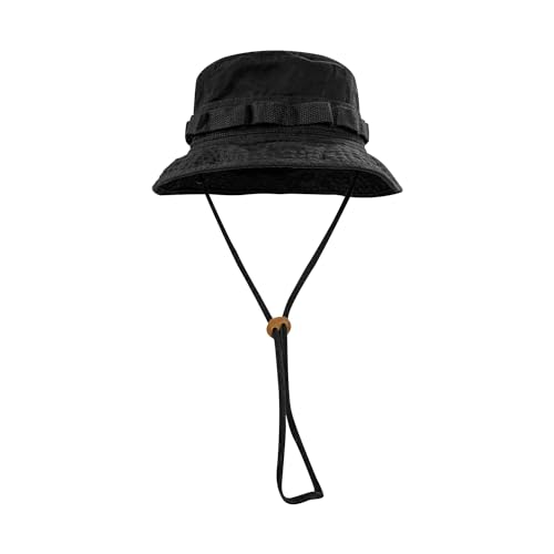 Clakllie Sun Hats for Women Men UV Protection Boonie Hats Summer Safari Jungle Hat Fishing Beach Hats UPF 50+ Camping Hats - color: Black-gd77