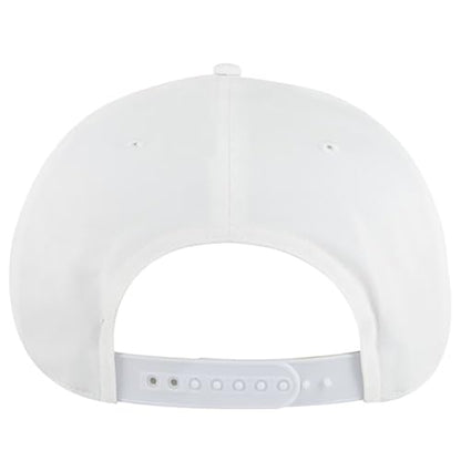 Ashen Fane Polyester Pro Style Structured High Profile Semi-Curved Bill Adjustable Snapback Hat - color: 5p - White