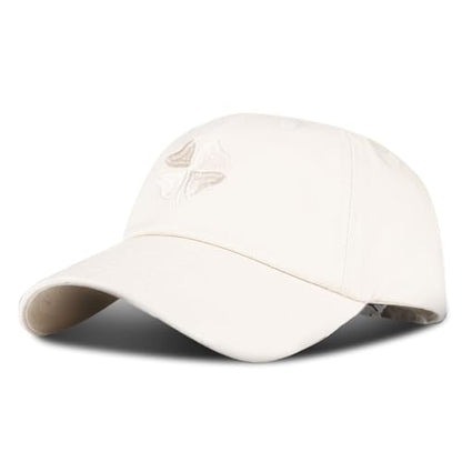 Lucky Brand Classic Cotton Adjustable | Dad Hat | Baseball Cap | Golf | Fishing | Low Profile | 5 Panel Design - color: Clover - Natural