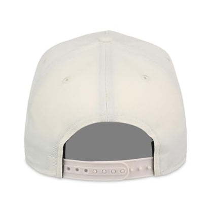 Lids Blank Hook Shot A-Frame Adjustable Snapback Hat – Breathable Mesh & Lightweight | Curved Bill | One Size Fits Most - color: Ivory