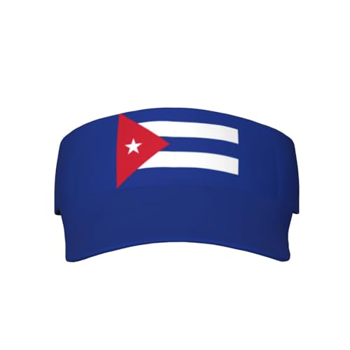 Cute Flag Visors Sun Protection Hats for Men Women Fashion Outdoor Sun Visor Hats Adjustable Summer Hat - color: Cuba Flag 10