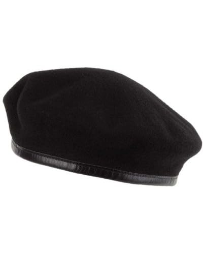 SILAK Traditional Army Style Cap with Metal Star Badge – Che Guevara Inspired, Woolen French Beret Hat for Men and Women - color: Black