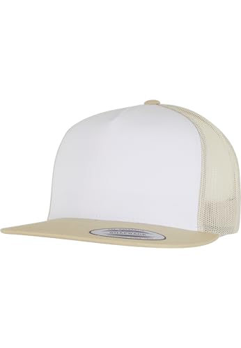 Flexfit Classic Trucker Hat White – One Size – 6006 - color: Gold/White/Beige