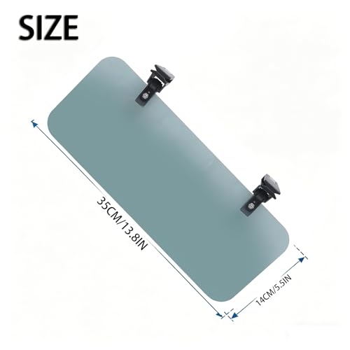 Polarized Sun Visor Extender for Car, Universal Clip-On Anti-Glare Car Sunshade, Auto Windshield Sun Blocker with Double Clip, Day Night Driving UV Protection Eye Visor Extension for Cars SUVs Trucks - color: 1pack