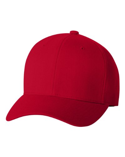 Pro-Formance Cap With Custom Embroidery by Flexfit - color: Red, size: Small-Medium
