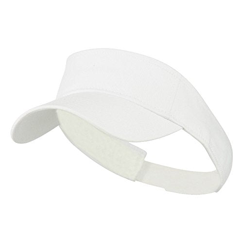 Youth Cotton Sun Visor - color: White