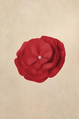 BABEYOND Fascinators Hats for Women Layered Flower Tea Party Derby Hats - color: Red