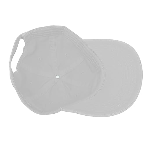 Glory Max 100% Cotton Baseball Cap Classic Plain Low Profile Golf Dad Hat Buckle Adjustable - color: White