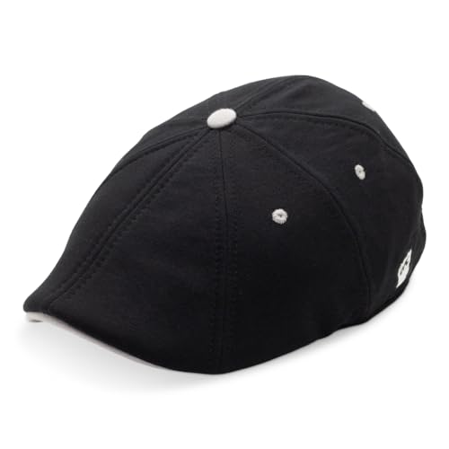 The Original UFC Eight Panel Boston Scally Cap - Flat Cap Cotton Fitted Hat for Men - size: 3X-Large