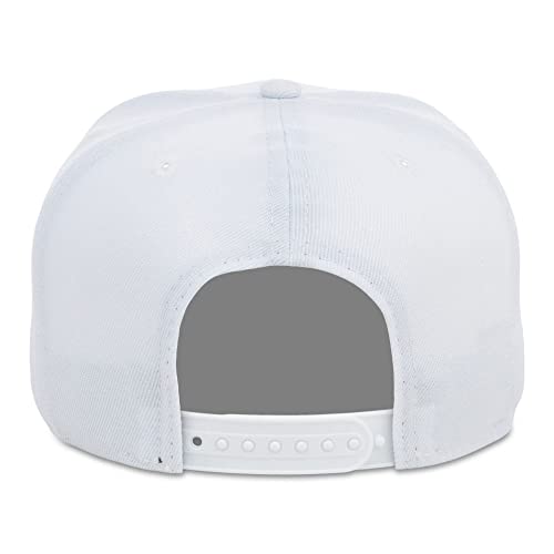 Lids Blank Dime Adjustable Snapback Hat - color: White