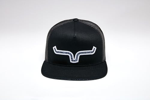 Kimes Ranch Unisex Delano Hat – High-Profile Western Snapback with 3D Embroidery - color: Black