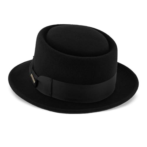 Stetson Cranston Men's Wool Dress Hat - color: Black, size: X-Large
