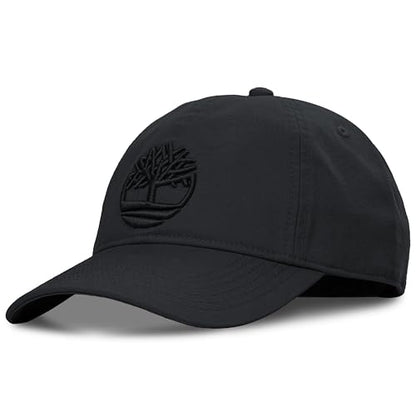 Timberland Soundview Baseball Cap for Boys 7-14, Cotton Canvas, Adjustable, Lightweight & Durable, One Size - color: Black