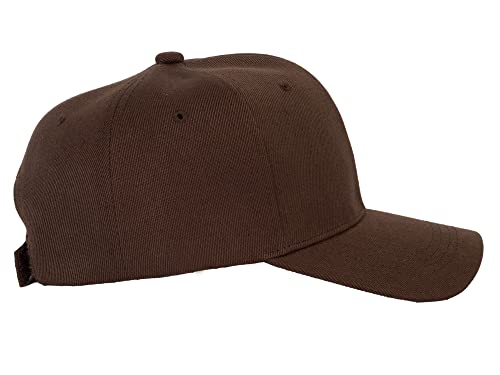 TOP HEADWEAR 12-Pack Adjustable Baseball Hat - color: Brown