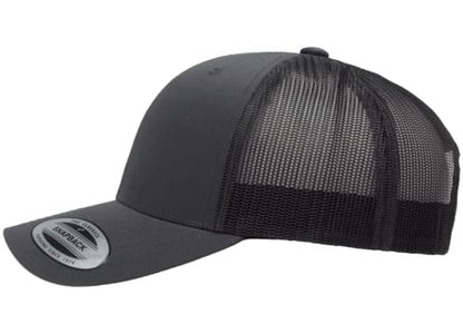 L2K Classics Plain Trucker Mesh Cap Baseball Cap - Mens Hats Trucker Hats for Men - color: Charcoal