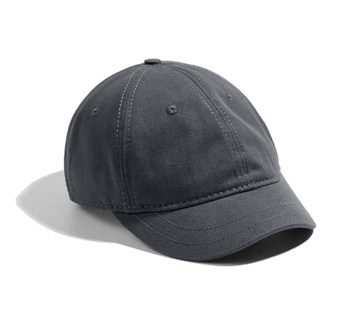 Adjustable Mens and Womens Sun Hat Short Brim Baseball Cap - color: Gray