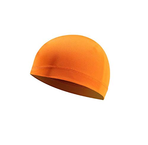 Helmet Skull Caps Sport Cycling Sweat Wicking Helmet Liner Quick Dry Running Hat for Men and Women - color: Orange