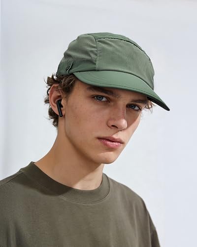Clakllie Quick Dry 5 Panel Hat Casual Flat Brim Baseball Cap Soft Top Golf Dad Hats Urban Street Trucker Snapback Hat - color: Cdus-wbqsg1-green