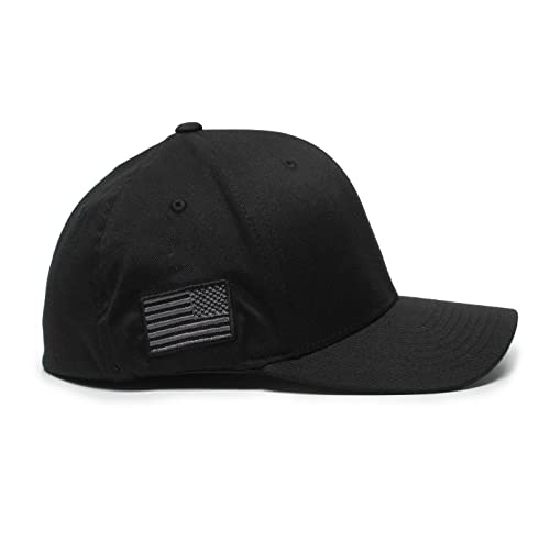 1776 Betsy Ross 13 Colonies 13 Stars 2A hat Black/Gray Cap Fit for Life Cap - size: Small-Medium