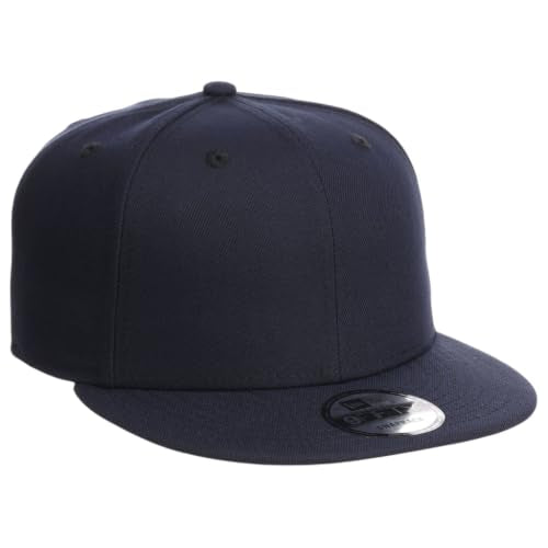 New Era Blank Custom 59FIFTY Fitted Flat Bill Cap - color: Navy, size: 7