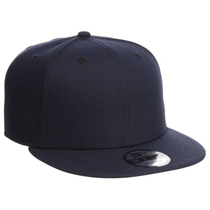 New Era Blank Custom 59FIFTY Fitted Flat Bill Cap - color: Navy, size: 7
