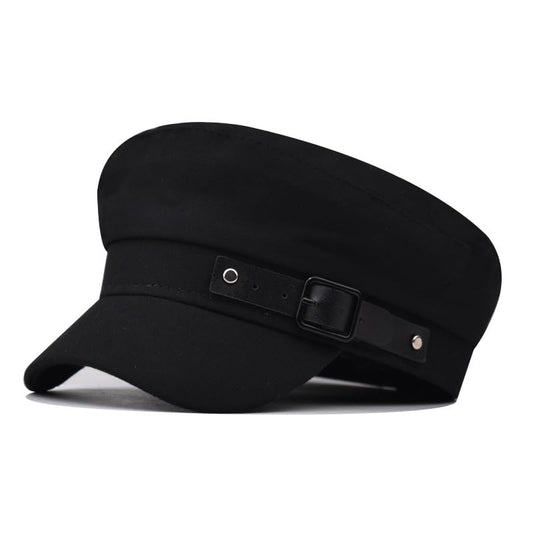 Chauffeur Hat Newsboy Cap Beret Driver Costumes Captain-Hat for Men Women - color: Black-b