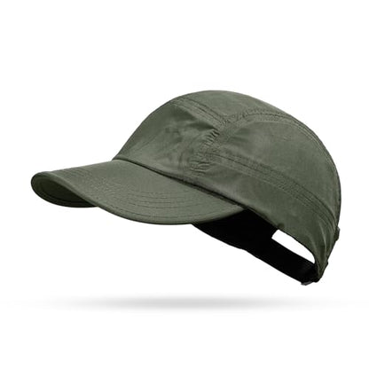 Croogo 5 Panel Running Hat Quick Dry Baseball Cap Sun UV Sports Outdoor Cap - color: Wbbc3-green