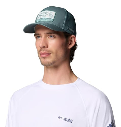 Columbia Unisex PFG Patch Mesh Ball Cap - color: Metal/Pelican Fotw, size: Small-Medium