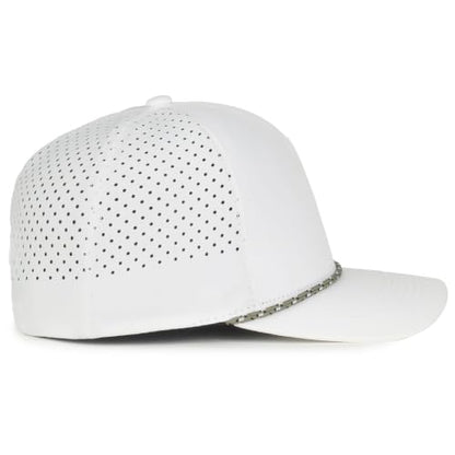 Outdoor Cap OC551 Mesh Back 5-Panel Hat – Bulk Packs Available, One Size - color: White