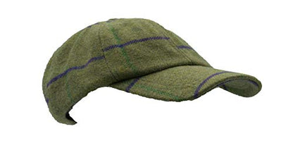 Walker and Hawkes Derby Tweed Shoulden Baseball Cap - color: Purple Stripes
