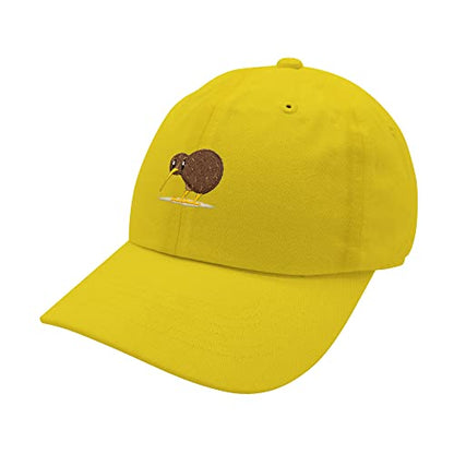 JPAK Kiwi Bird Baseball Cap Embroidered Cotton Dad Hat - Funny - color: Yellow