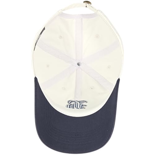 Boston Gothic B Dad Hat, Embroidered Low Profile Baseball Cap for Women Men - color: White Navy