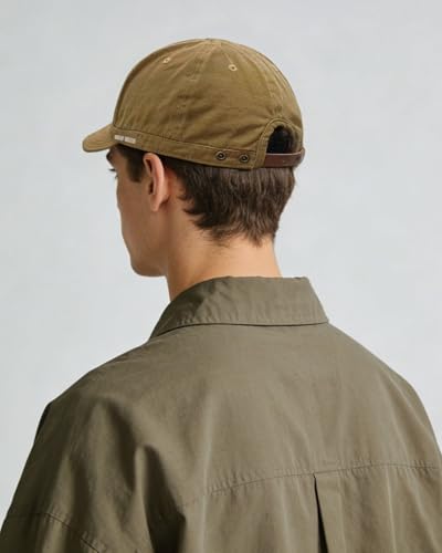 CLAPE Short Brim Hats for Men, Low Profile Soft Cotton Unstructured Dad Hat - color: Dy06-khaki