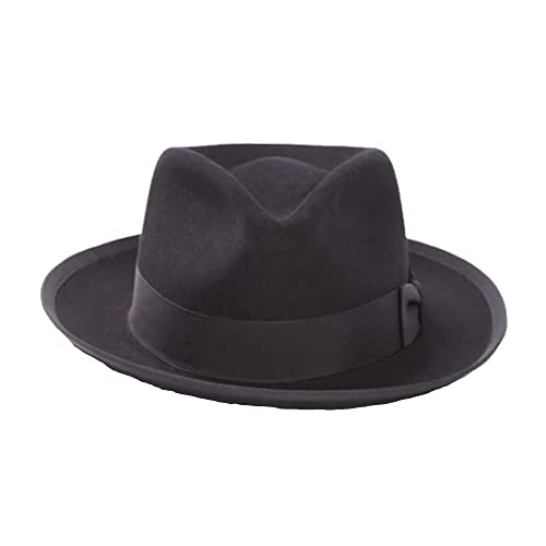 Stetson Whippet Wool Fedora - color: Black, size: Medium