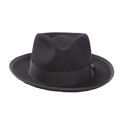 Stetson Whippet Wool Fedora - color: Black, size: XX-Large